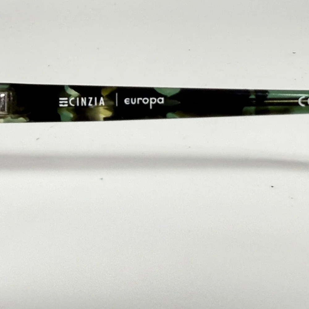 Cinzia Europa CIN-5072‎ C2 Green Tortoise Cat Eye Eyeglasses Frames 52-18-138